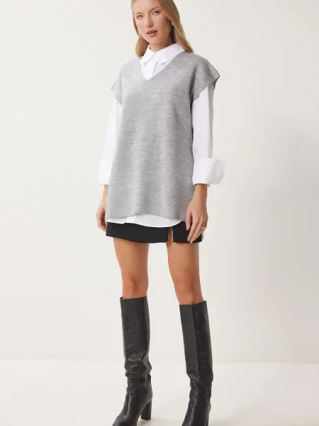 Pulover Happiness İstanbul gri