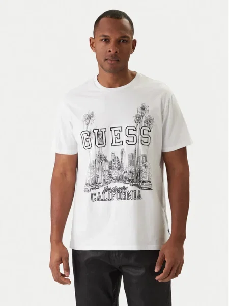 Guess Tricou alb