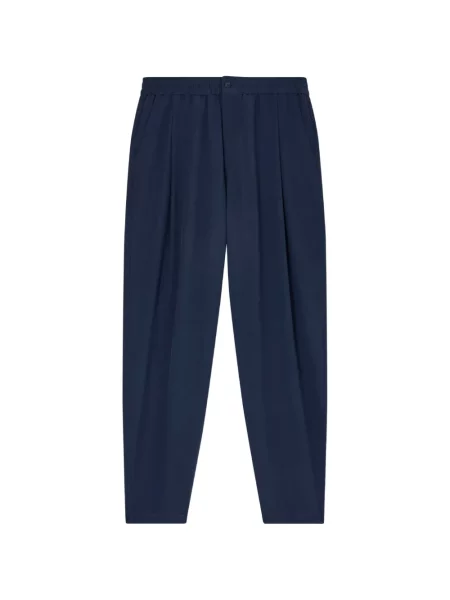 Pantaloni Giorgio Armani plisate albastru