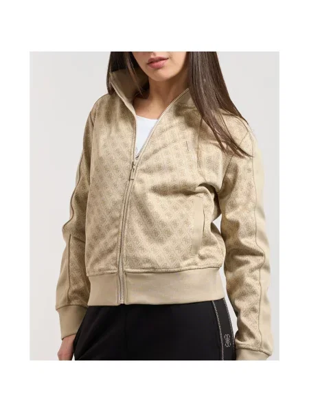 Bluza rozpinana Guess beżowa