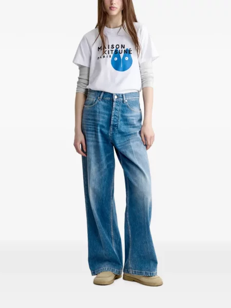 Tricou Maison Kitsune alb