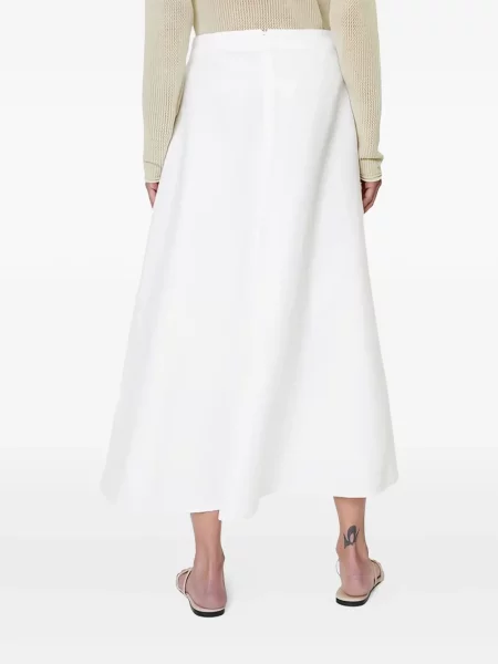 Fustă midi Marc O'polo până la genunchi alb