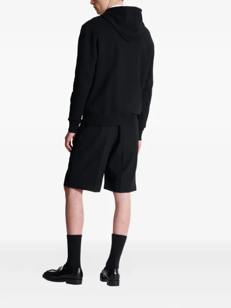 Hanorac cu glugă Balmain cu imagine negru
