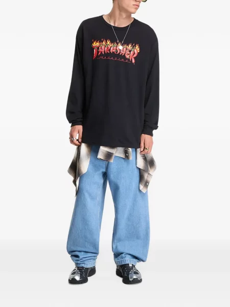 Lung tricou Thrasher negru