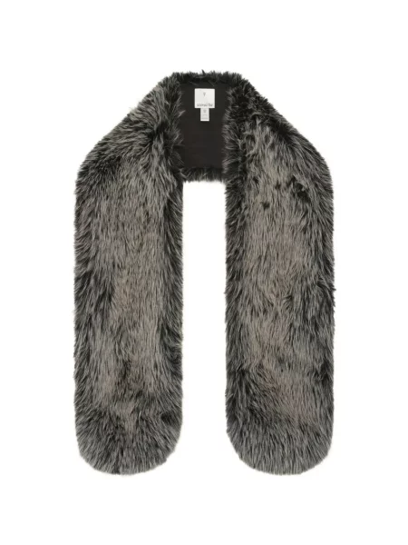 Fular Unreal Fur cu blană negru