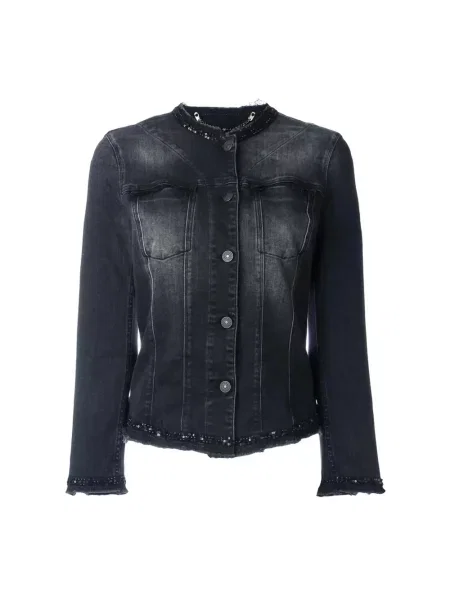 Kurtka jeansowa 7 For All Mankind czarna