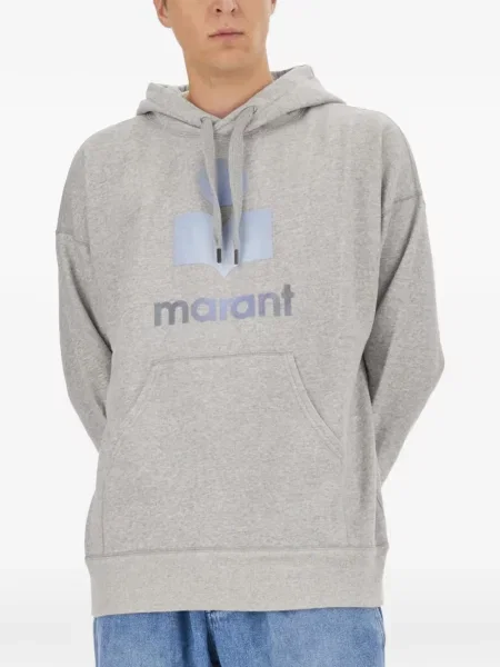 Hanorac cu glugă Marant cu autograf gri