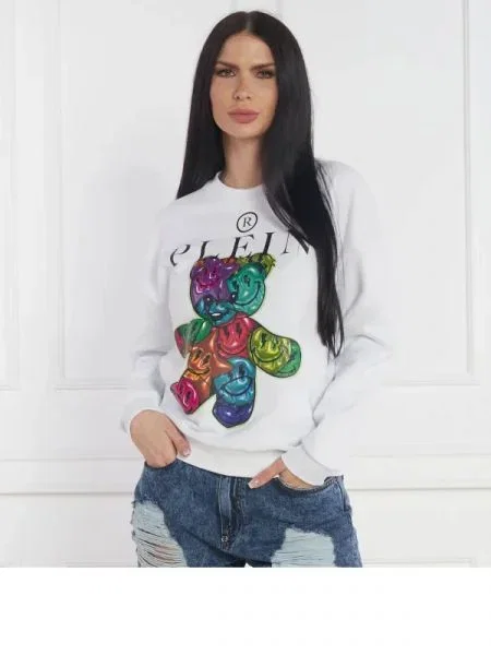 Philipp Plein Hanorac | Oversize fit alb