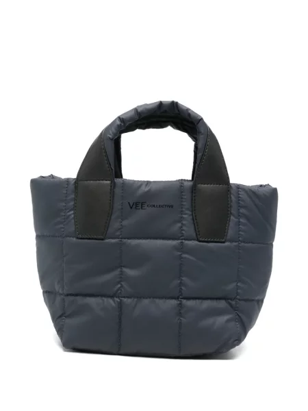 Matlasat geantă shopper Veecollective albastru