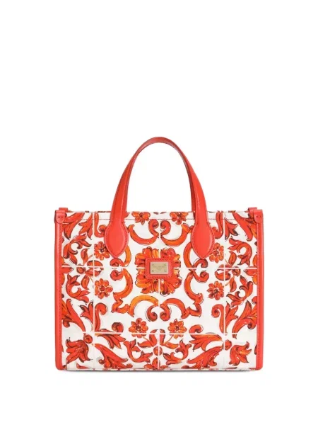 Geantă shopper copii Dolce & Gabbana alb