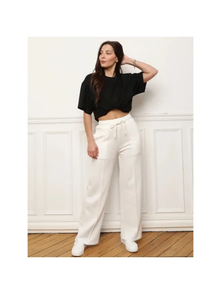 Pantaloni La Modeuse alb