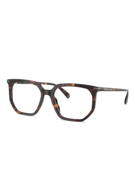 Ochelari de soare Michael Kors cu imprimeu geometric maro