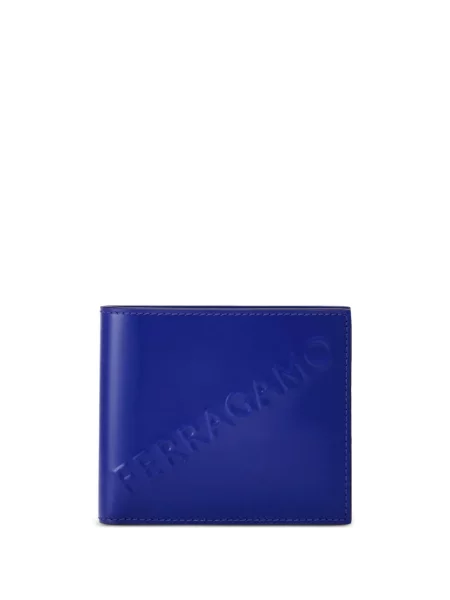 Portofel Ferragamo din piele albastru