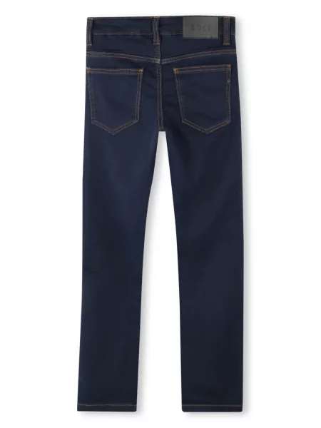 Jeansy straight leg dziecięce Bosswear niebieskie