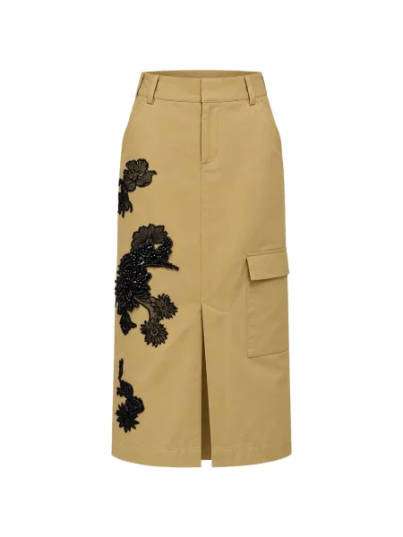 Fustă midi Hellessy cu model floral cu aplicații