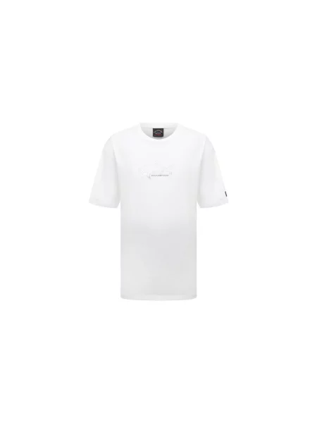 Tricou Paul & Shark alb
