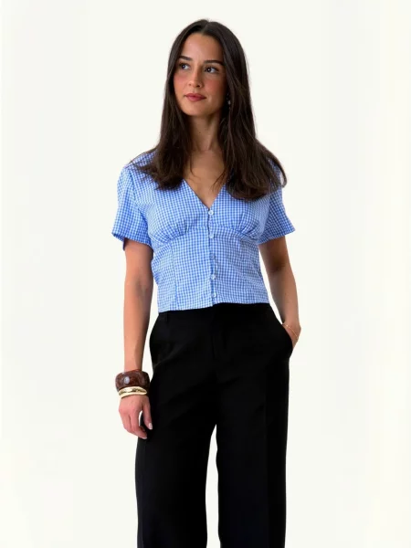 ITS MAY Top Roberta albastru