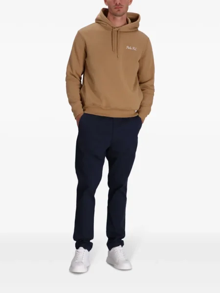 Polo Polo Ralph Lauren cu broderie de in cu dungi alb