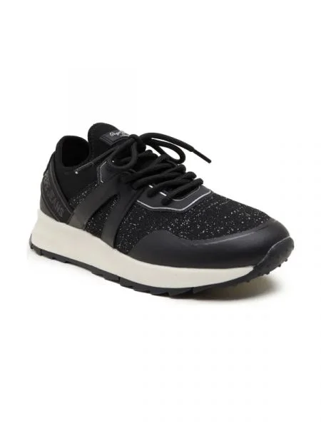 Pepe Jeans London Sneakers tornacipő fekete
