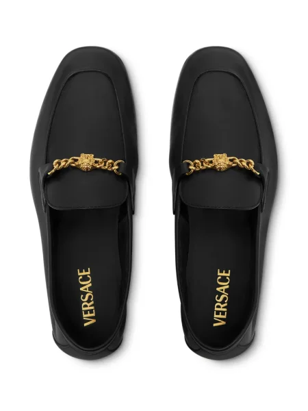 Pantofi loafer Versace din piele negru