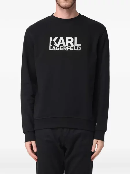 Hanorac Karl Lagerfeld cu imagine negru