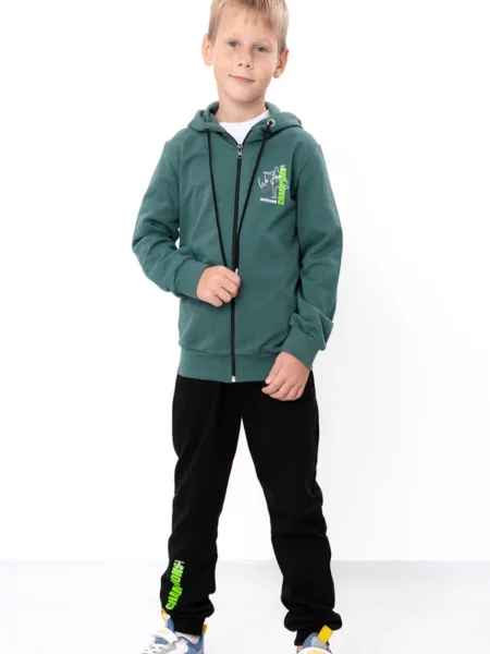 Дитячий Спортивний костюм Носи своє бавовна/поліестер зелений