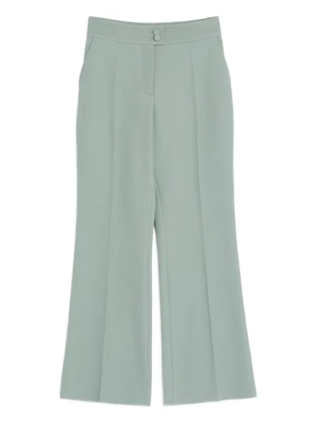 Pantaloni Valentino Garavani de lână verde