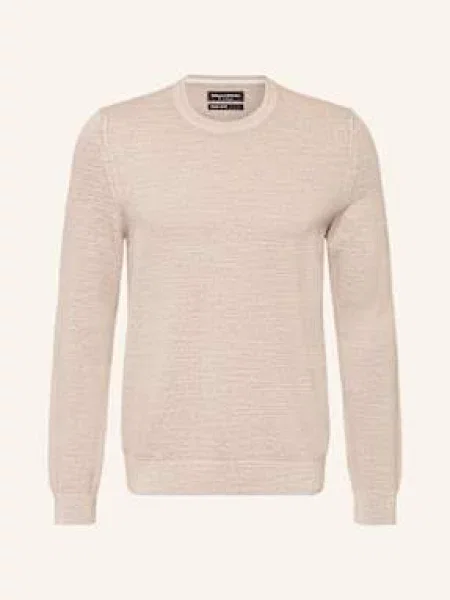 Marc O'polo Sweter Z Piki beige beżowy