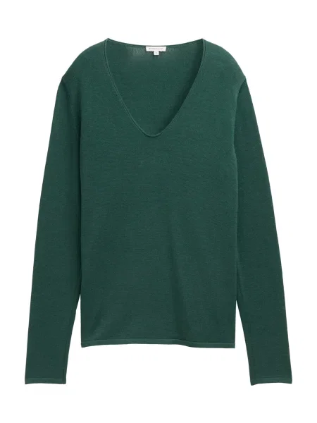 TOM TAILOR Pulover pin verde