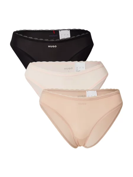 HUGO Slip pielii / rosé negru