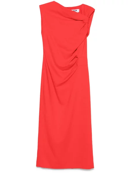 Rochie midi Msgm până la genunchi de costum roșu