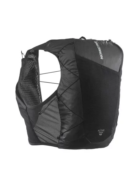 Prsluk za trčanje Salomon Active Skin 12 No Flasks Black / Metal crna