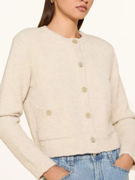 Rich & Royal Żakiet Pudełkowy Z Bouclé beige beżowa