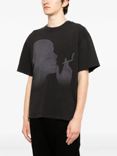 Tricou Warman cu decolteu în U negru
