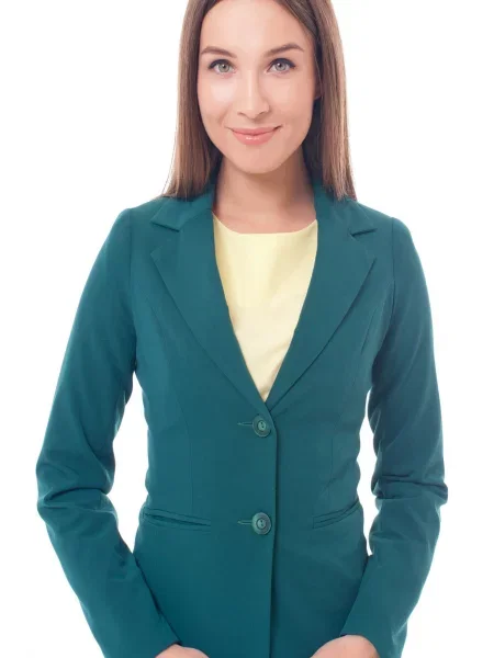 Жакет LadyLike бавовна/поліестер зелений