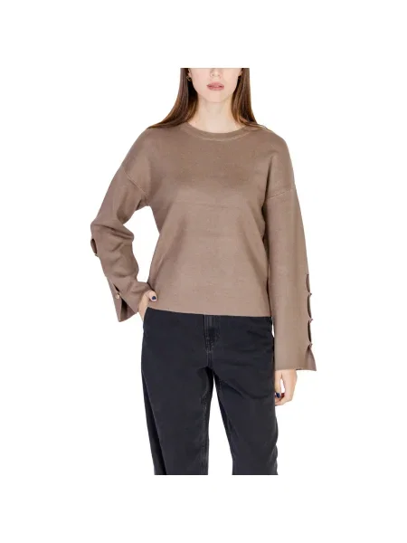 Pulover Vila tricotate negru