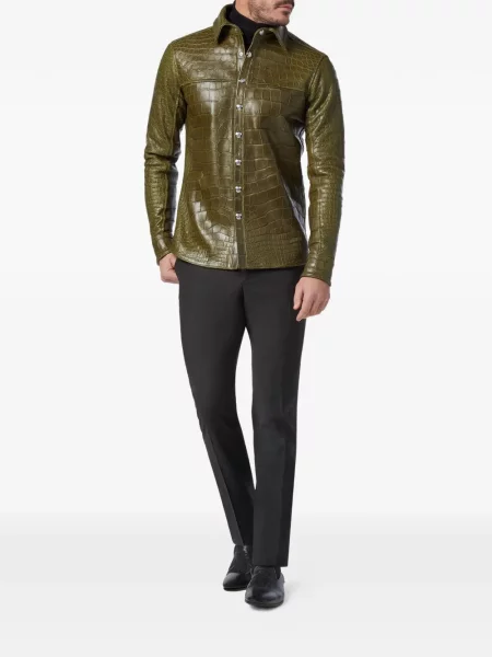 Geanta de piele Billionaire verde