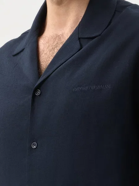Рубашка Emporio Armani синяя