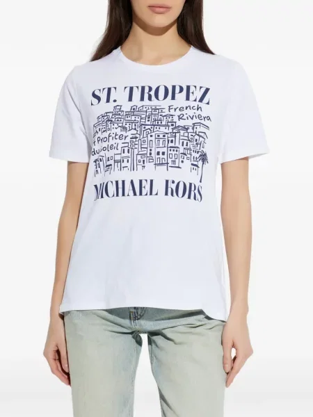 Sukienka wieczorowa Michael Michael Kors koronkowa wiązana garniturowa niebieska