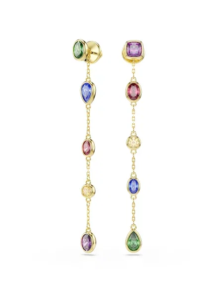 Swarovski Σκουλαρίκια IMBER μπλε / χρυσό / πράσινο κόκκινο