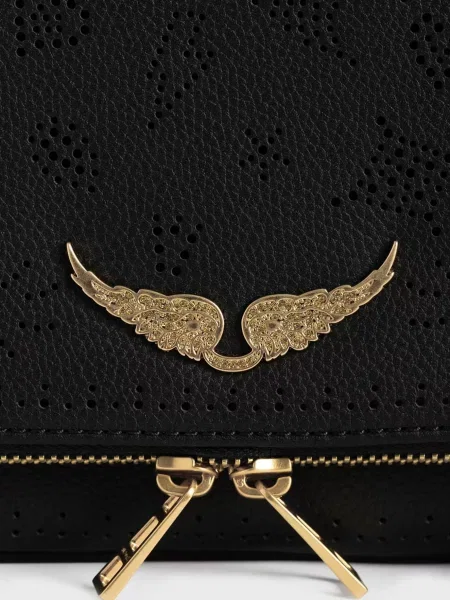 Шкіряний клатч Zadig&voltaire чорний