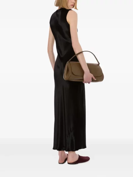 Rochie Alberta Ferretti din satin de costum negru