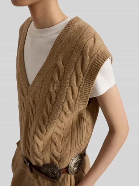 Sweter Polo Ralph Lauren wełniany beżowy