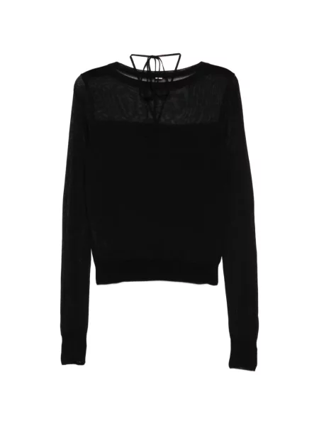 Top System tricotate negru