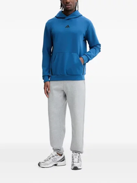 Csíkos tornaterem rövidnadrág Adidas nyomtatás kék
