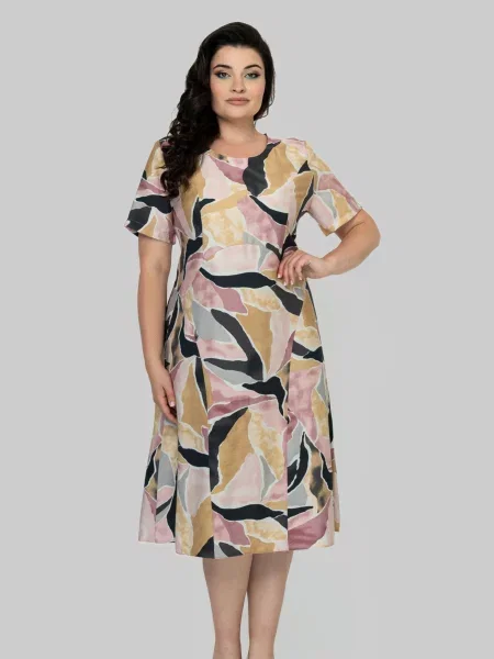 Сукня міді All Posa абрикосовий