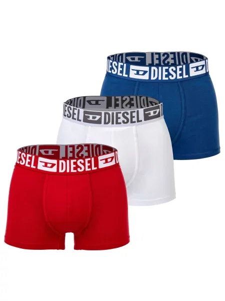 DIESEL Boxerky modrá / červená bílá