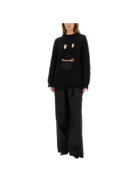 Sweter Moschino wełniany czarny