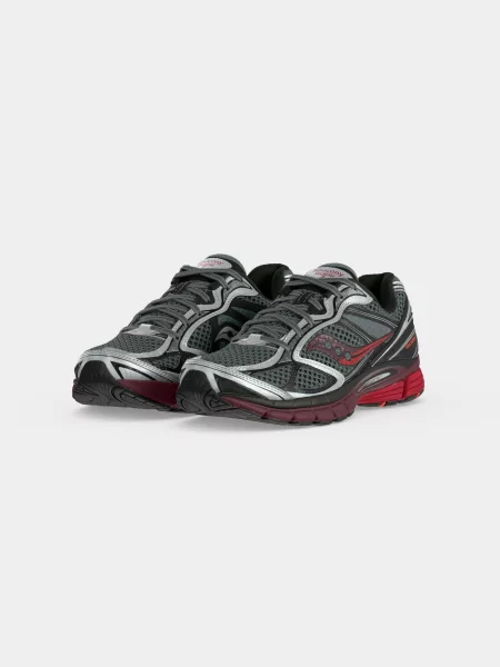 Saucony Nízke tenisky PROGRID GUIDE 7 tmavosivá / tmavočervená strieborná čierna