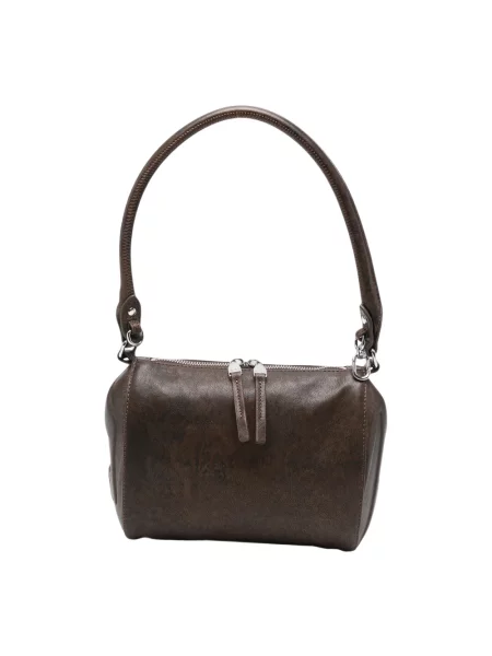Torebka crossbody Diesel skórzana brązowa
